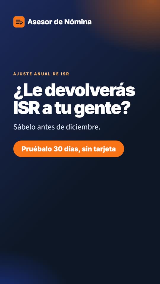 Ajuste anual de ISR en menos de un minuto
